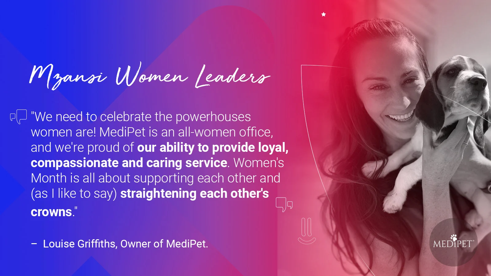 Interview with Louise Griffiths, Founder of MediPet: