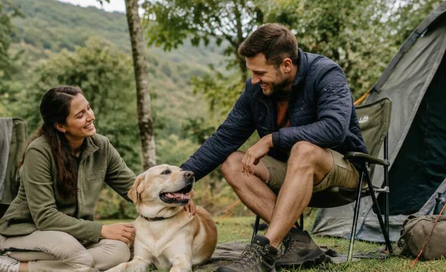 best pet friendly campaing sites kwa zulu natal durban pet owners man and woman with labrador photograph